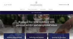 Desktop Screenshot of friarwood.com